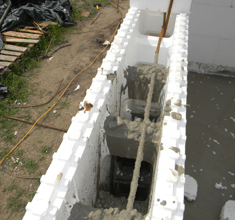 ICF - Pouring Cement